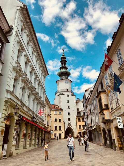 From Vienna: Bratislava with Local Guide, Castle & UFO Views - UFO Observation Deck: the Danube view that makes the trip feel complete