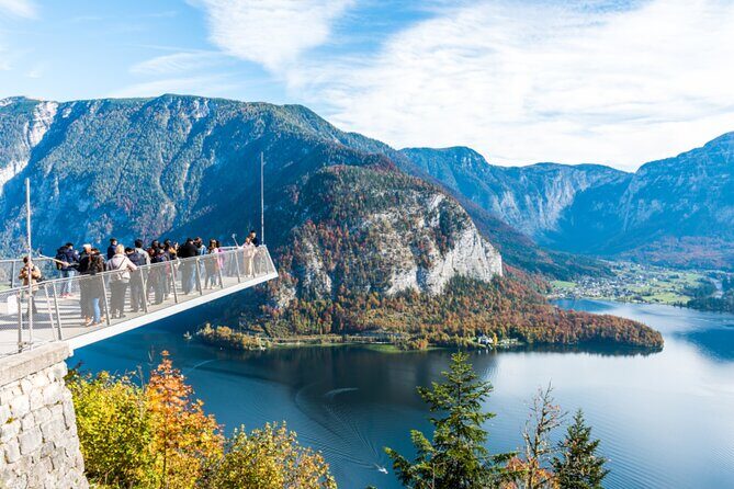 Vienna: small group tour Hallstatt with skywalk, boat, mine - Gmunden stop: market square, beach promenade, and quick landmark photos